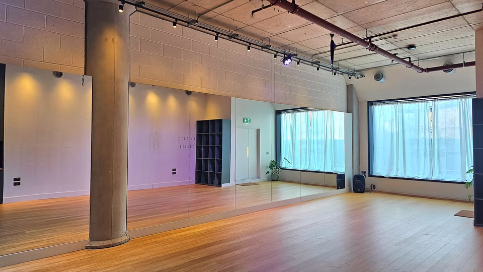 Inside The Studio Space yoga studio at Television Centre, White City W12